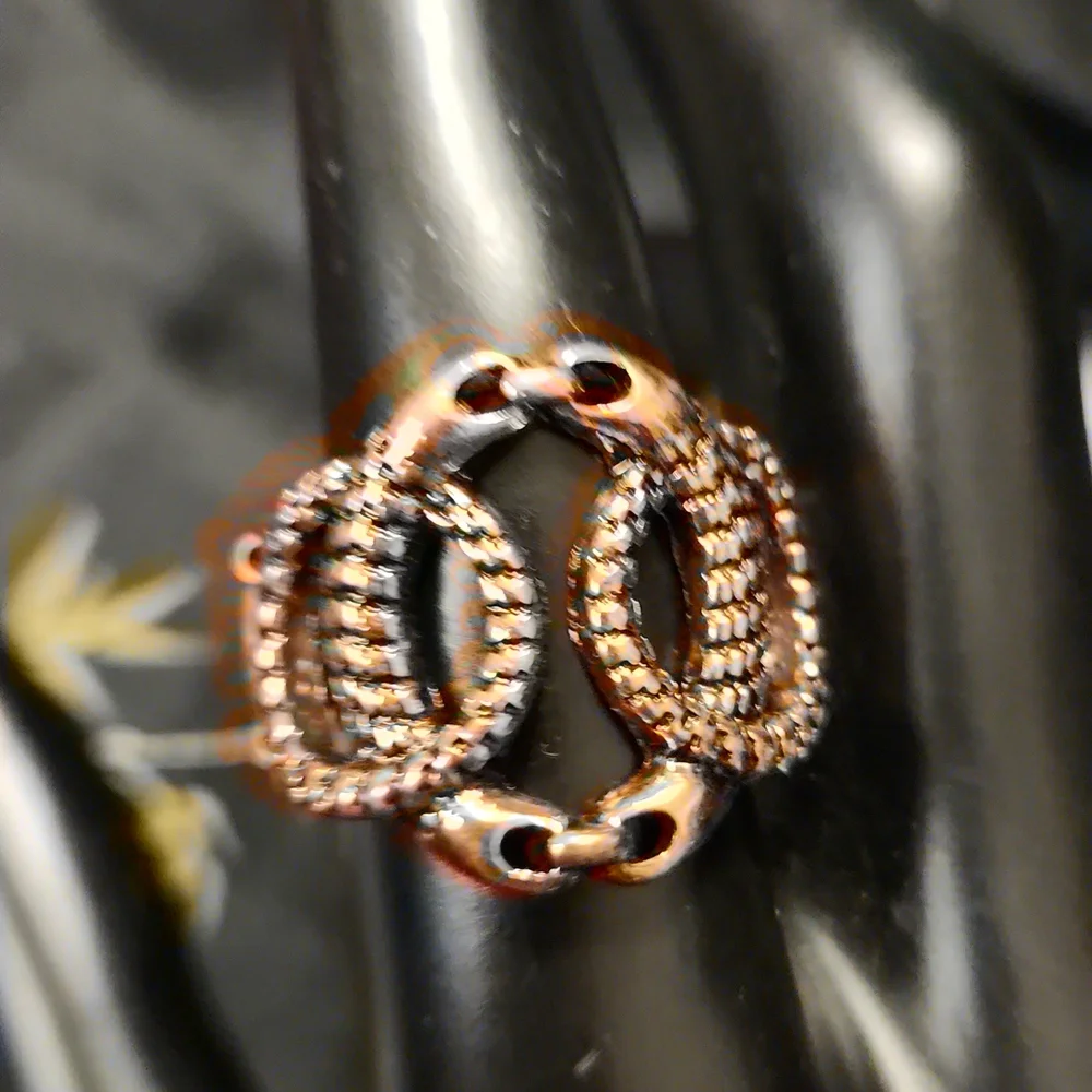 Copper Color Link Ring - 224